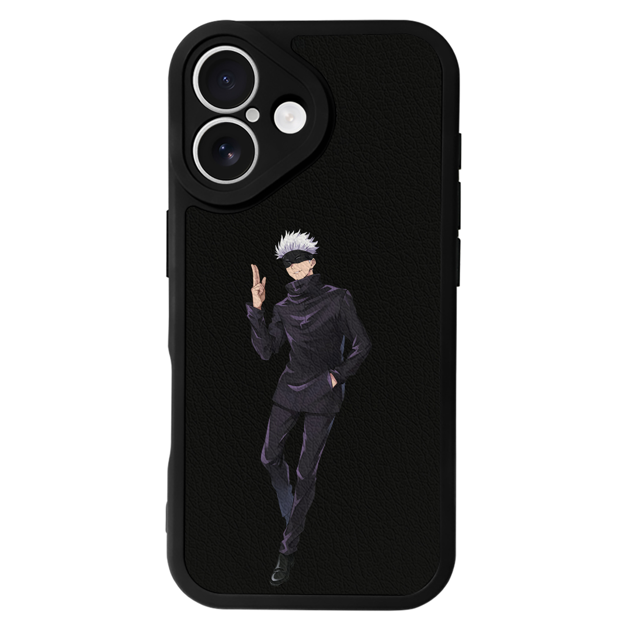 （画像用） 呪術廻戦 Jujutsu Kaisen 【iPhone 16シリーズ対応】シリコンスマホケース（レザー調） 材質：シリコン